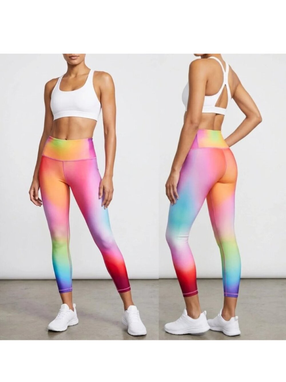 ATHLETA | Bright Rainbow Love Proudly 7/8 Tights Leggings | Size Small
